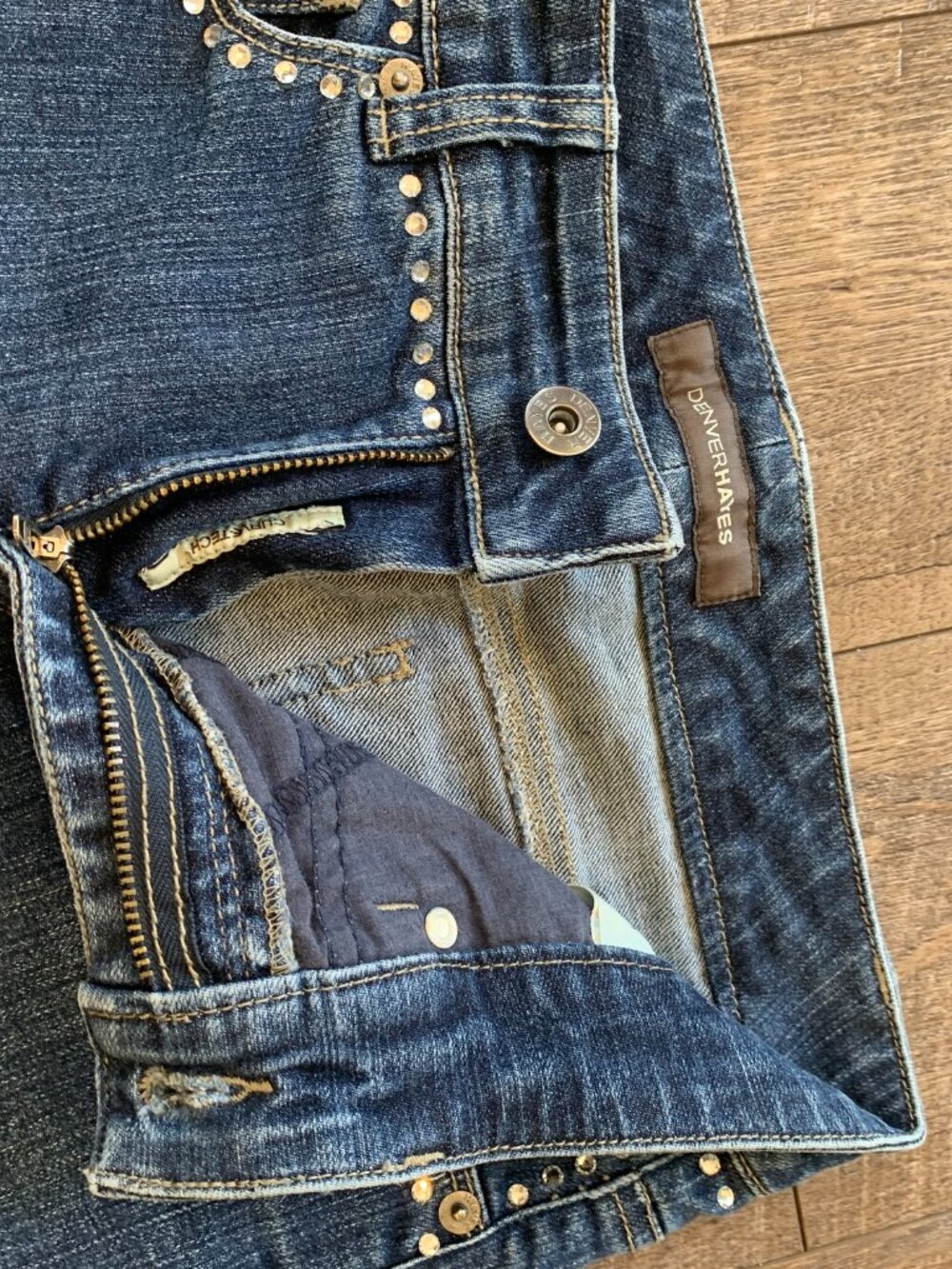 Denver Hayes dark wash bedazzled jeans - Picture 5 of 8